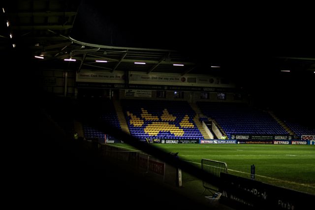 A general view of Halliwell Jones Stadium ahead of the Betfred Challenge Cup match Warrington Wolves vs Sheffield Eagles at The Halliwell Jones Stadium, Warrington, United Kingdom on 06 February 2026

(Photo by Alfie Cosgrove/News Images)