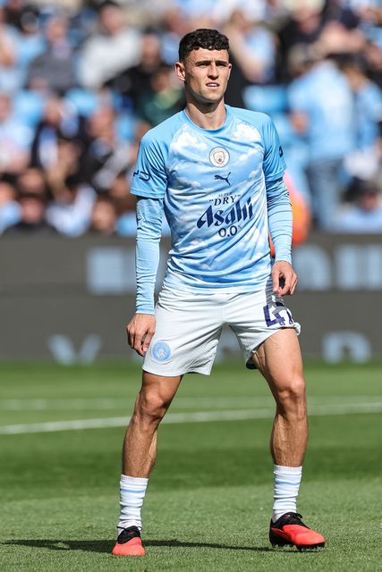 Phil Foden of Manchester City in the pregame warmup session during the Premier League match Manchester City vs Coventry City at Etihad Stadium, Manchester, United Kingdom on 05 September 2026

(Photo by Mark Cosgrove/News Images)