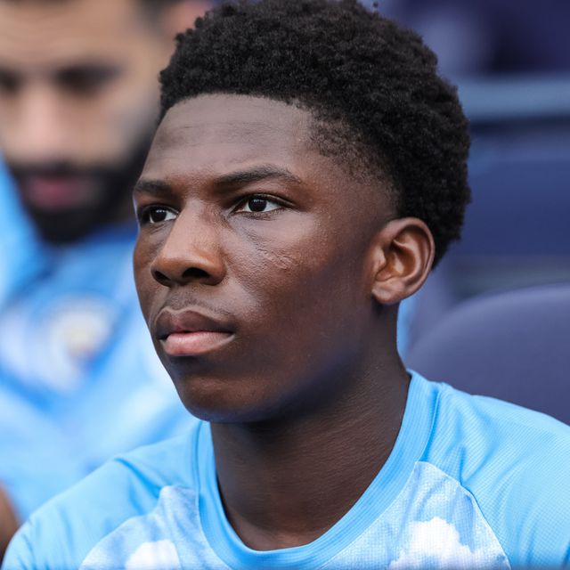 Ryan McAidoo of Manchester City on the bench during the Premier League match Manchester City vs Coventry City at Etihad Stadium, Manchester, United Kingdom on 05 September 2026

(Photo by Mark Cosgrove/News Images)