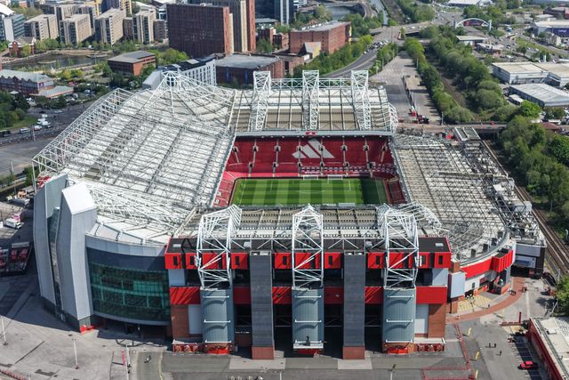 An aerial view of Old Trafford during the Premier League match Manchester United vs Brentford at Old Trafford, Manchester, United Kingdom on 27 April 2026

(Photo by Mark Cosgrove/News Images)