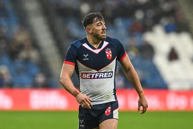 Matty Ashton of England during the Rugby League International match England vs Tonga at John Smith's Stadium, Huddersfield, United Kingdom, 28th October 2023

(Photo by Craig Thomas/News Images)