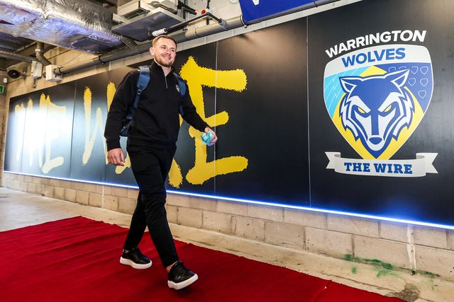 Ben Currie of Warrington Wolves arrives during the Betfred Super League Round 3 match Warrington Wolves vs Wakefield Trinity at The Halliwell Jones Stadium, Warrington, United Kingdom on 28 February 2026

(Photo by Alfie Cosgrove/News Images)