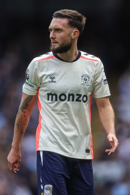 Matt Grimes of Coventry City during the Premier League match Manchester City vs Coventry City at Etihad Stadium, Manchester, United Kingdom on 05 September 2026

(Photo by Mark Cosgrove/News Images)