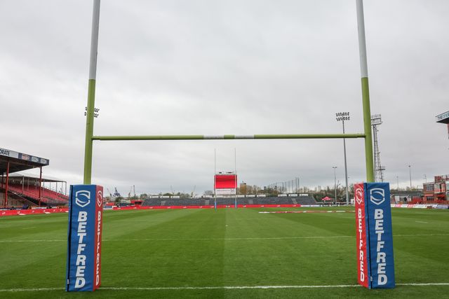 A general view of The Sewell Group Craven Park during the Betfred Super League round 7 match Hull KR vs Hull FC at Sewell Group Craven Park, Hull, United Kingdom on 03 April 2026

(Photo by Mark Cosgrove/News Images)