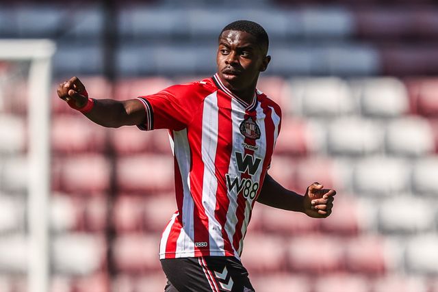 Noah Sadiki of Sunderland during the Pre-season friendly match Sunderland vs Real Betis at Stadium Of Light, Sunderland, United Kingdom, 2nd August 2025

(Photo by Alfie Cosgrove/News Images)