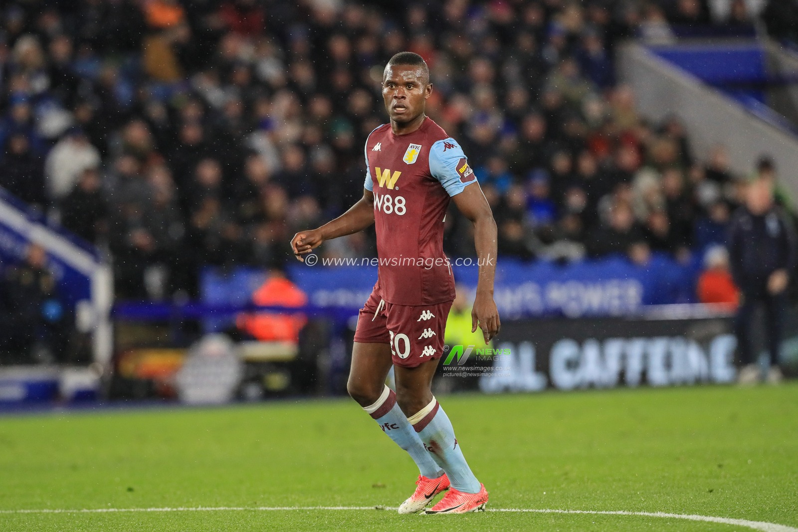 9th March 2020, King Power Stadium, Leicester, England; Premier League, Leicester City v Aston Villa : Mbwana Samatta (20) of Aston Villa during the game