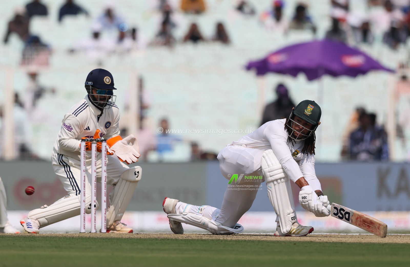Tony de Zorzi Of South Africa batting during the IDFC First Bank Test match day 1 India vs South Africa at Eden Gardens, Kolkata, India, 14th November 2025

(Photo by Shubhajit Roy Karmakar/News Images)