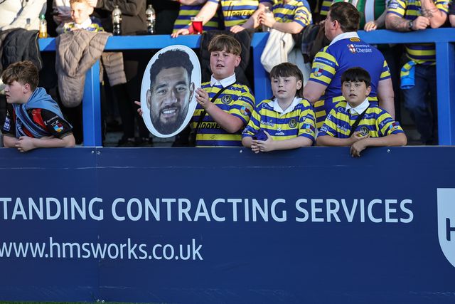 Warrington fans during the Betfred Super League round 9 match Warrington Wolves vs Wigan Warriors at The Halliwell Jones Stadium, Warrington, United Kingdom on 24 April 2026

(Photo by Mark Cosgrove/News Images)