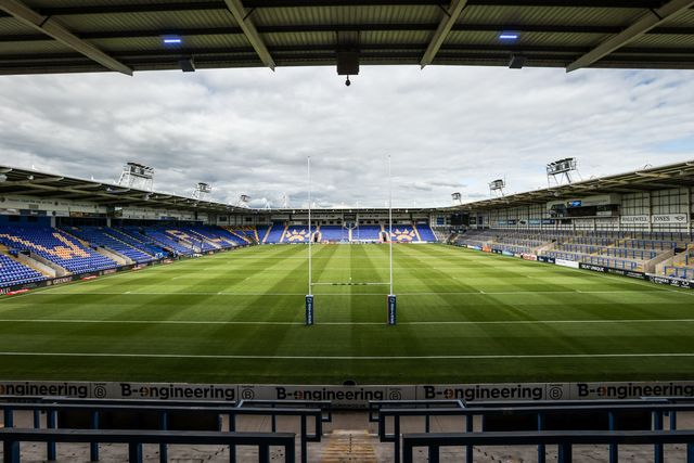 A general view of Halliwell Jones Stadium ahead of the Betfred Super League round 13 match Warrington Wolves vs Hull FC at The Halliwell Jones Stadium, Warrington, United Kingdom on 05 June 2026

(Photo by Alfie Cosgrove/News Images)