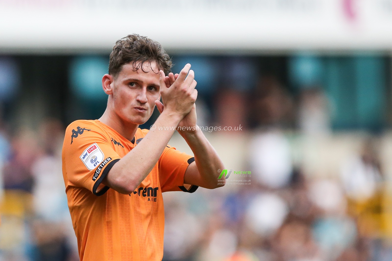 Tyler Morton #15 of Hull City acknowledges the fans during the Sky Bet Championship match Millwall vs Hull City at The Den, London, United Kingdom, 7th October 2023

(Photo by Arron Gent/News Images)