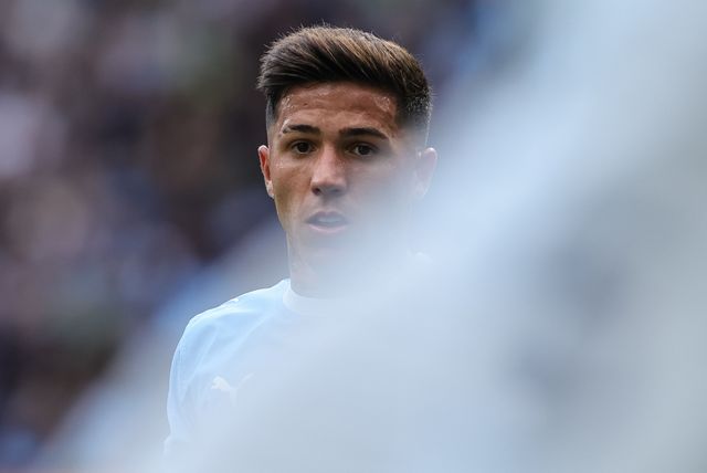 Enzo Fernández of Manchester City during the Premier League match Manchester City vs Coventry City at Etihad Stadium, Manchester, United Kingdom on 05 September 2026

(Photo by Mark Cosgrove/News Images)