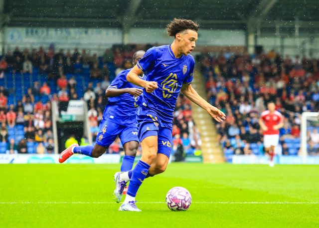 Maghnes Akliouche of Monaco in action during the Pre-season friendly match Nottingham Forest vs Monaco at SMH Group Stadiumact Stadium, Chesterfield, United Kingdom, 19th July 2025

(Photo by Richard Bierton/News Images)