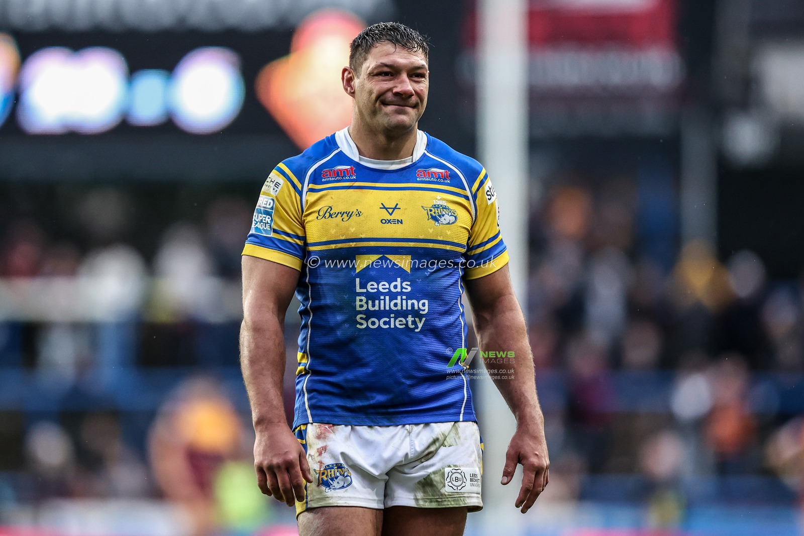 Ryan Hall of Leeds Rhinos full of smiles after the game during the Betfred Super League Round 8 match Leeds Rhinos vs Huddersfield Giants at Headingley Stadium, Leeds, United Kingdom, 18th April 2025

(Photo by Alfie Cosgrove/News Images)