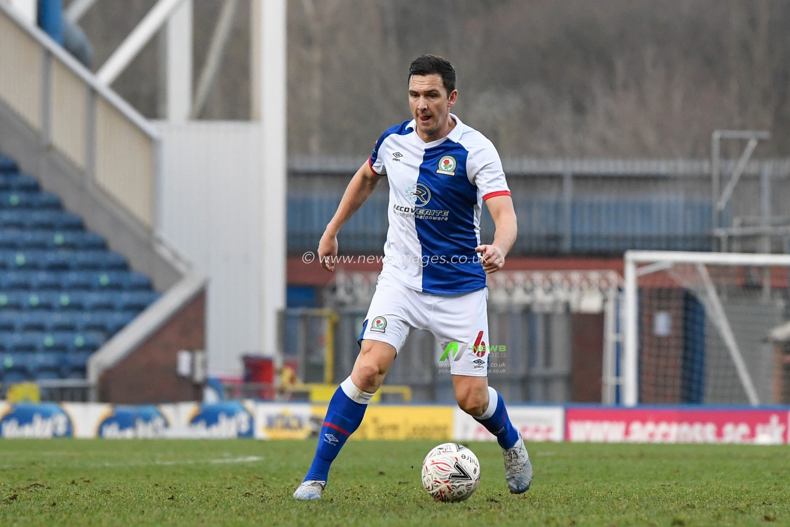Stewart Downing #6 of Blackburn Rovers in action during the game