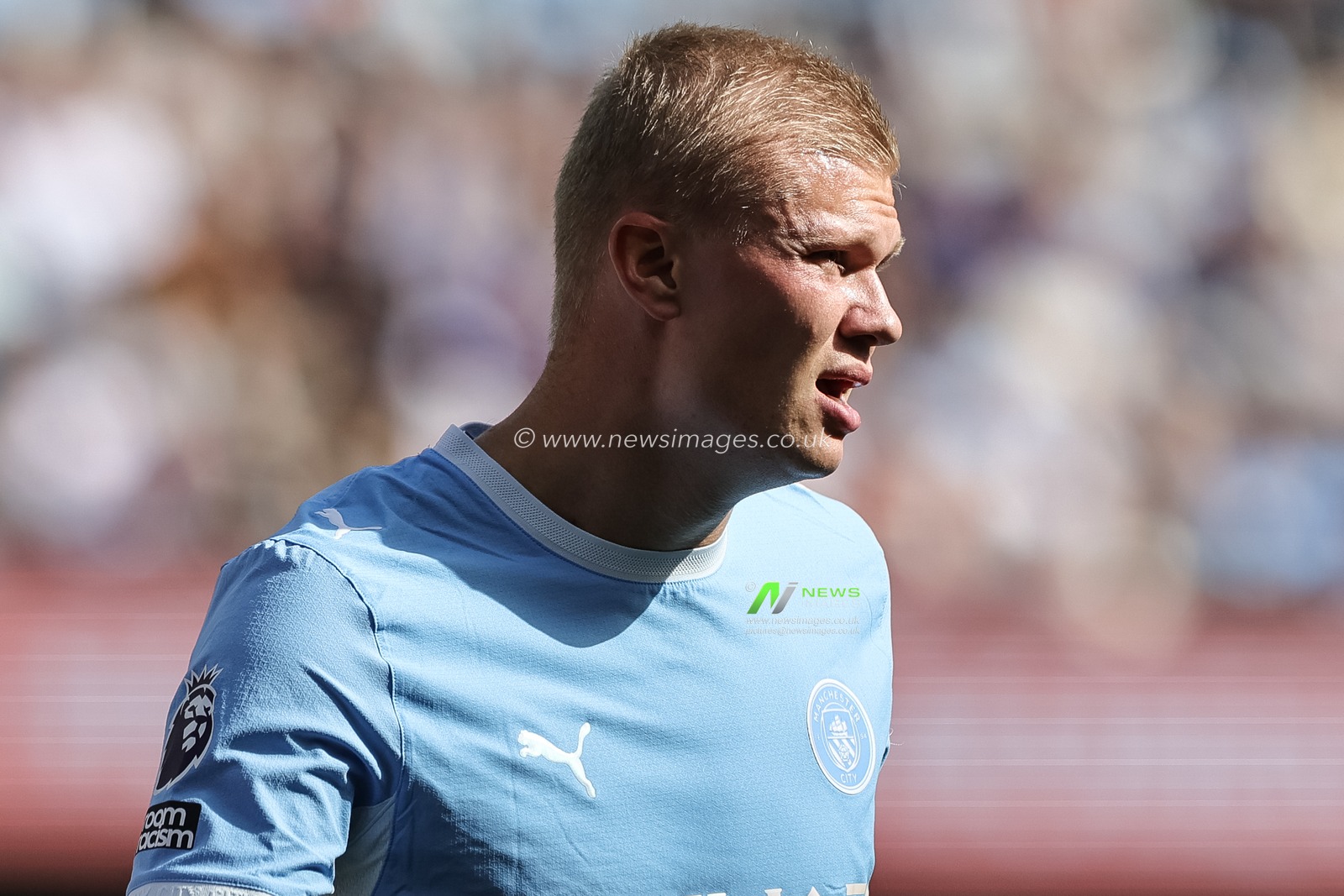 Erling Haaland of Manchester City during the Premier League match Manchester City vs Coventry City at Etihad Stadium, Manchester, United Kingdom on 05 September 2026

(Photo by Mark Cosgrove/News Images)