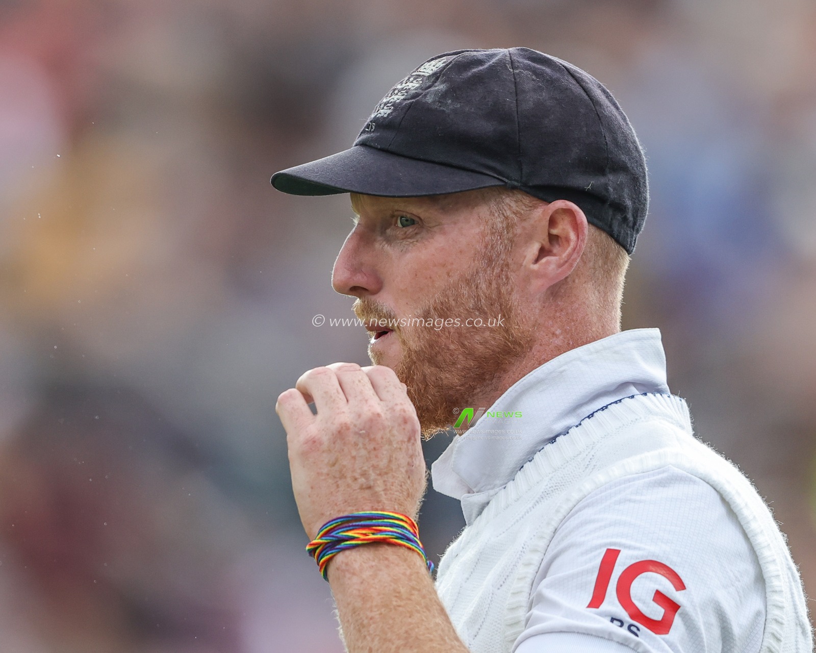 Ben Stokes of England supports rainbow laces during the LV= Insurance Ashes Third Test Series Day 1 England v Australia at Headingley Stadium, Leeds, United Kingdom, 6th July 2023

(Photo by Mark Cosgrove/News Images)