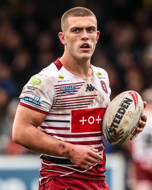 Brad O'Neill of Wigan Warriors during the Betfred Super League round 1 match Castleford Tigers vs Wigan Warriors at OneBore Stadium, Castleford, Untied Kingdom on 15 February 2026

(Photo by Alfie Cosgrove/News Images)