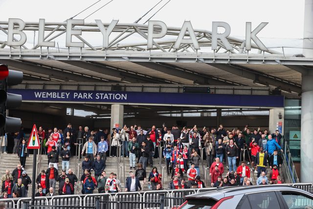 Arsenal fans during the Carabao Cup Final match Arsenal vs Manchester City at Emirates, London, United Kingdom on 22 March 2026

(Photo by Alfie Cosgrove/News Images)