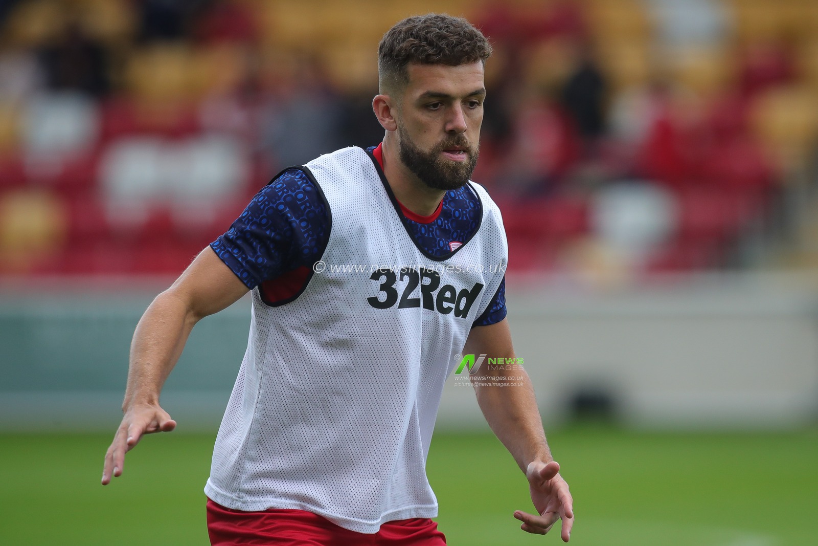 Tommy Smith #2 of Middlesbrough during the pre match warm up ahead of the Pre-season friendly match York City vs Middlesbrough at LNER Community Stadium, York, United Kingdom, 15th July 2023

(Photo by James Heaton/News Images)