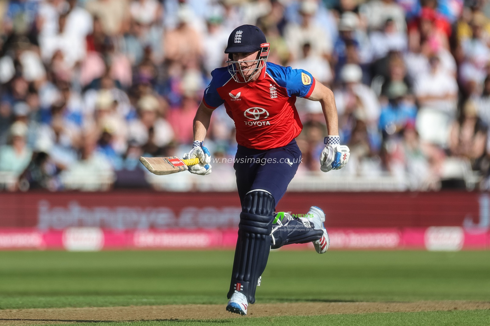 England captain Harry Brook makes two runs during the Third Vitality T20 International match England vs India at Trent Bridge, Nottingham, United Kingdom on 07 July 2026

(Photo by Mark Cosgrove/News Images)