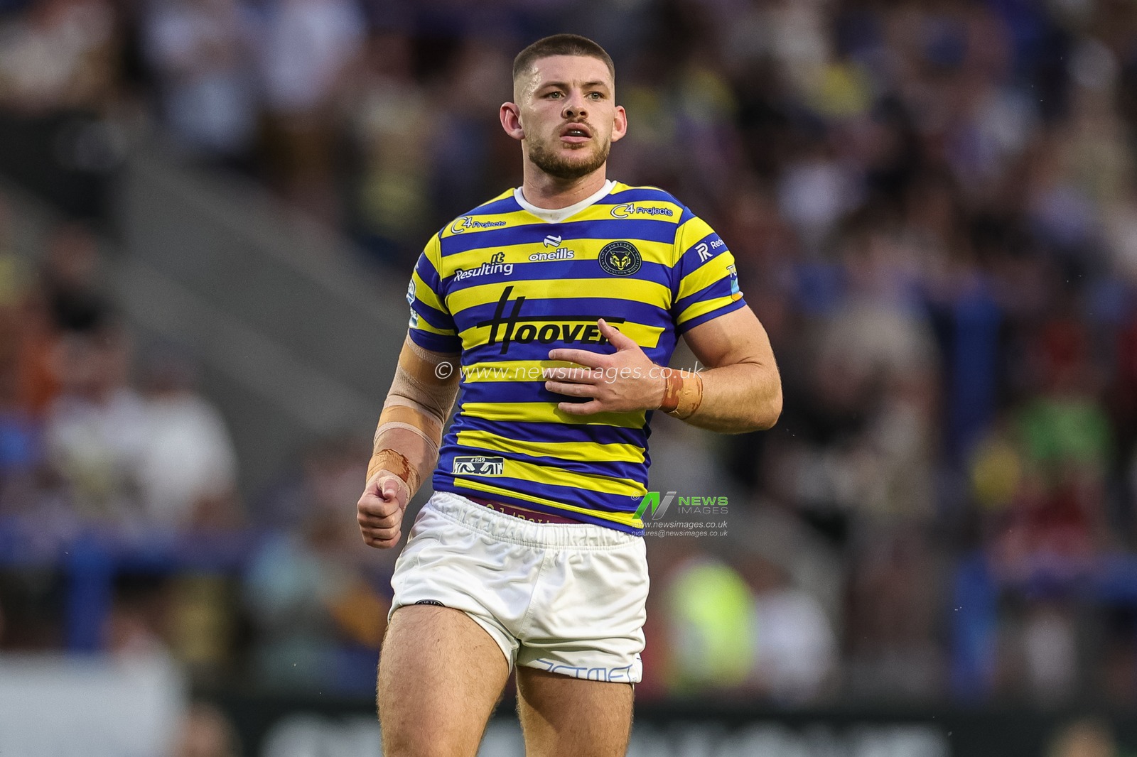 Danny Walker of Warrington Wolves during the Betfred Super League round 23 match Warrington Wolves vs York Knights at The Halliwell Jones Stadium, Warrington, United Kingdom on 13 August 2026

(Photo by Mark Cosgrove/News Images)
