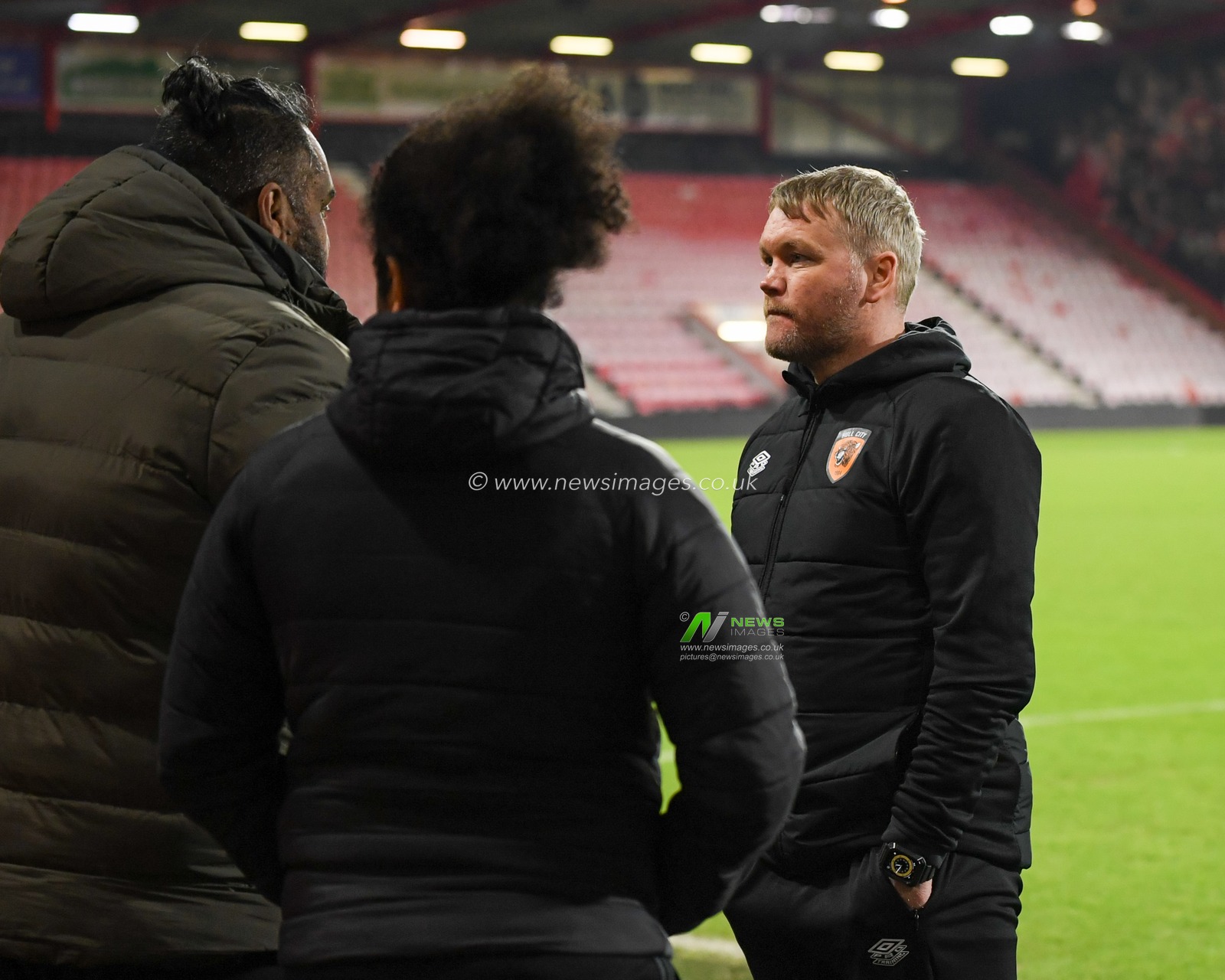 Grant McCann manager of Hull City speaks to the media after his side beat Bournemouth 0-1 at the Vitality Stadium