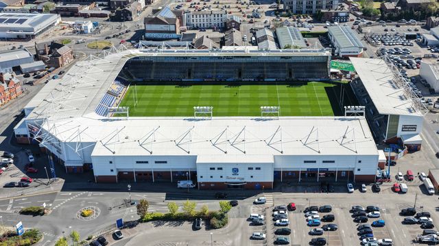 An aerial view of The Halliwell Jones Stadium during the Betfred Super League round 9 match Warrington Wolves vs Wigan Warriors at The Halliwell Jones Stadium, Warrington, United Kingdom on 24 April 2026

(Photo by Mark Cosgrove/News Images)