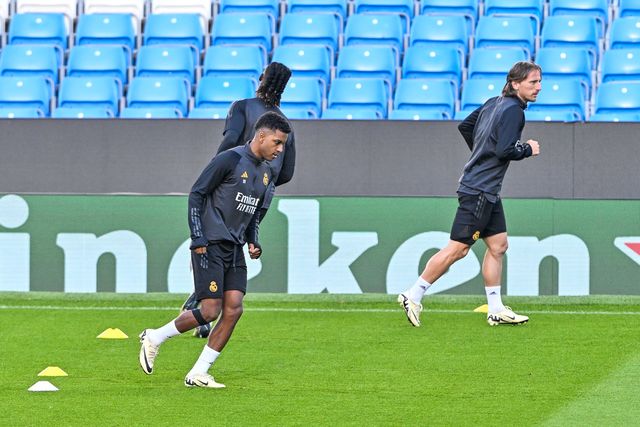 Real Madrid Champions League Training Session