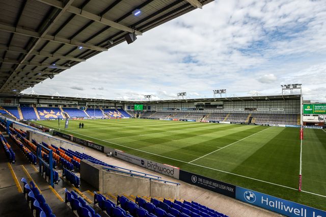 A general view of Halliwell Jones Stadium ahead of the Betfred Super League round 13 match Warrington Wolves vs Hull FC at The Halliwell Jones Stadium, Warrington, United Kingdom on 05 June 2026

(Photo by Alfie Cosgrove/News Images)