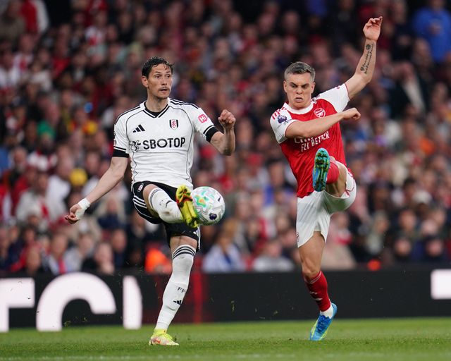 during the Premier League match Arsenal vs Fulham at Emirates, London, United Kingdom on 02 May 2026

(Photo by Harvey Murphy/News Images)