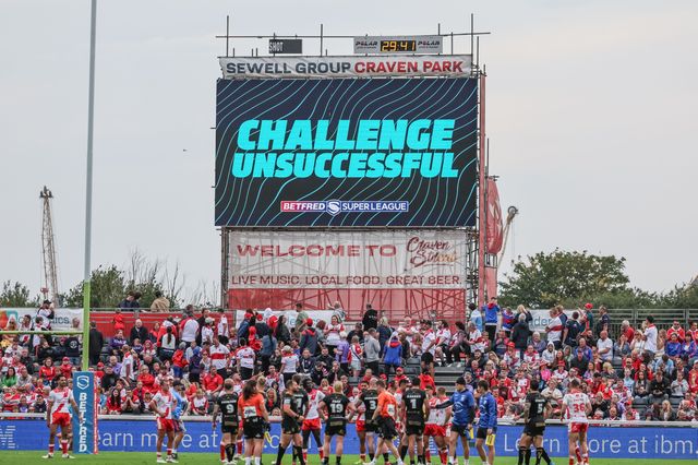 Captains Challenge unsuccessful during the Betfred Super League Round 25 match Hull KR vs Hull FC at Sewell Group Craven Park, Kingston upon Hull, United Kingdom, 7th September 2025

(Photo by Mark Cosgrove/News Images)