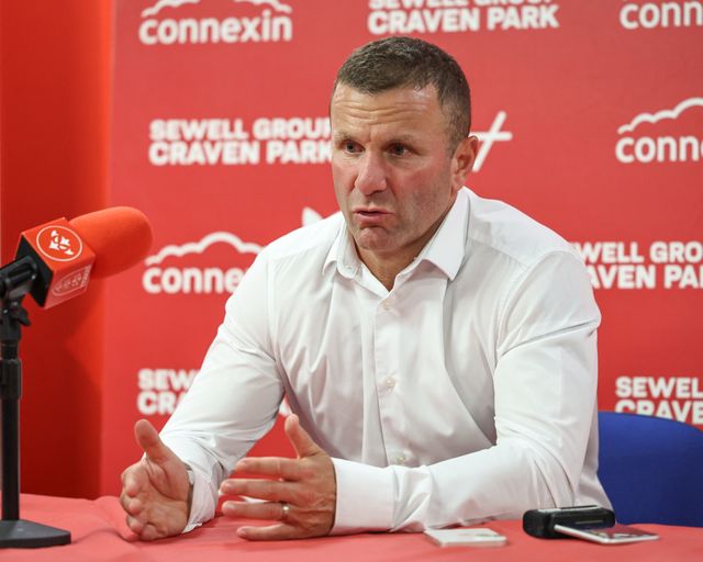 Willie Peters Head Coach of Hull KR speaks in the post match press conference during the Betfred Super League Round 24 match Hull KR vs St Helens at Sewell Group Craven Park, Kingston upon Hull, United Kingdom, 29th August 2025

(Photo by Mark Cosgrove/News Images)