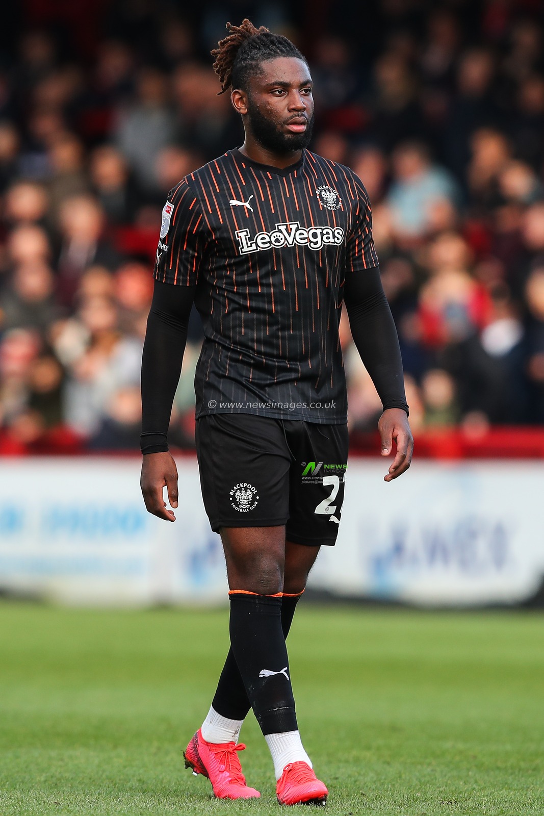Kylian Kouassi of Blackpool during the Sky Bet League 1 match Stevenage vs Blackpool at Lamex Stadium, Stevenage, United Kingdom, 3rd February 2024

(Photo by Gareth Evans/News Images)