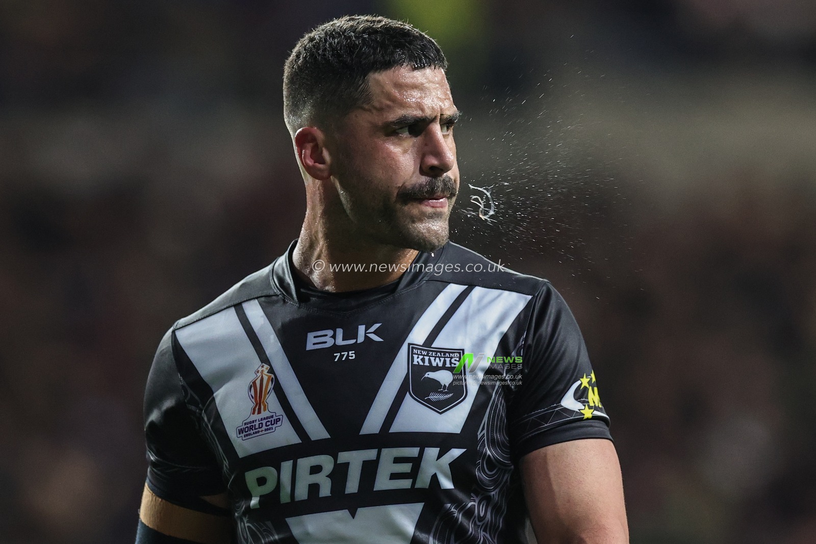 Jesse Bromwich of New Zealand during the Rugby League World Cup 2021 Group C match New Zealand vs Ireland at Headingley Stadium, Leeds, United Kingdom, 28th October 2022

(Photo by Mark Cosgrove/News Images)