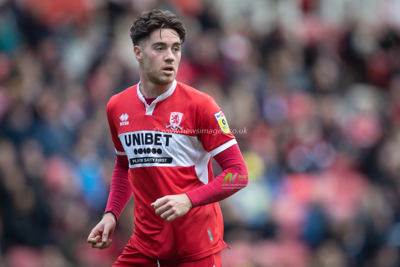 Hayden Hackney #30 of Middlesbrough during the Sky Bet Championship match Middlesbrough vs Blackburn Rovers at Riverside Stadium, Middlesbrough, United Kingdom, 15th October 2022

(Photo by James Heaton/News Images)