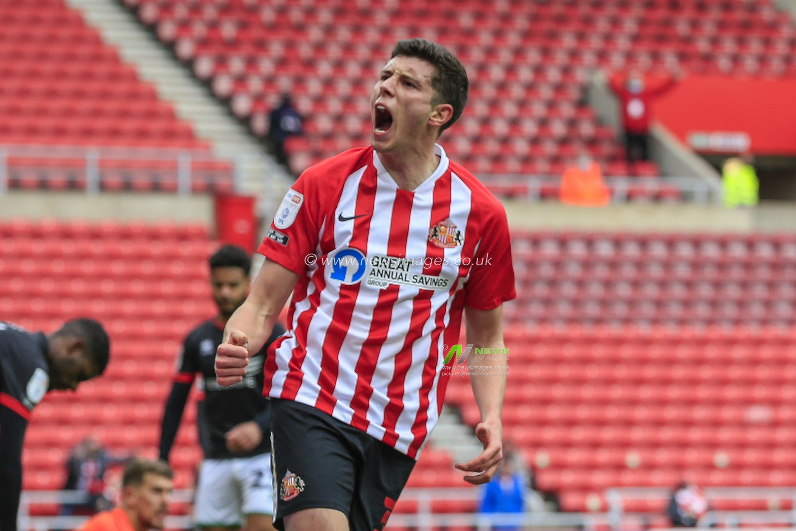 Ross Stewart #31 of Sunderland celebrates his goal to make it 1-0