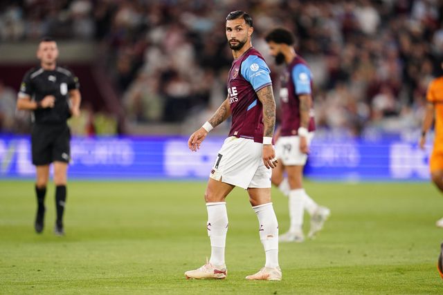 Valentin Castellanos of West Ham United during the Sky Bet Championship match West Ham United vs Wolverhampton Wanderers at London Stadium, London, United Kingdom on 01 September 2026

(Photo by Harvey Murphy/News Images)