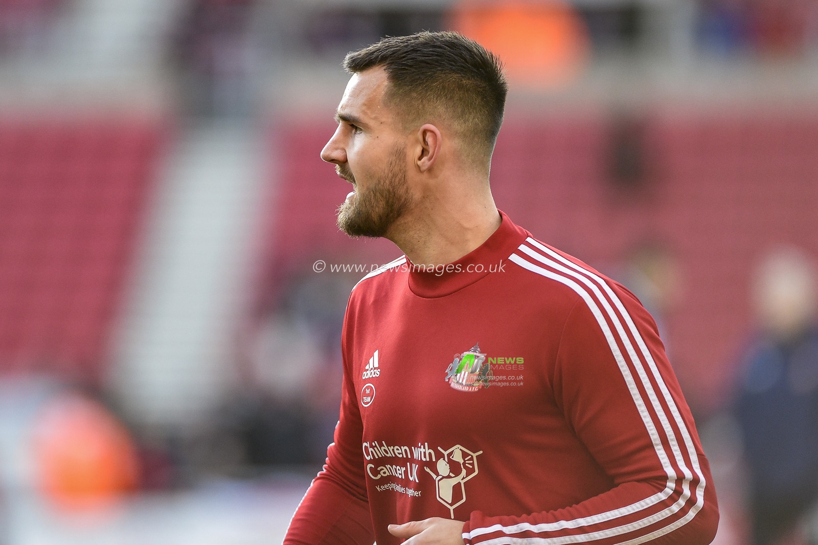8th February 2020, Stadium Of Light, Sunderland, England; Sky Bet League 1, Sunderland v Ipswich Town : Bailey Wright (26) of Sunderland during the pre-game warmup