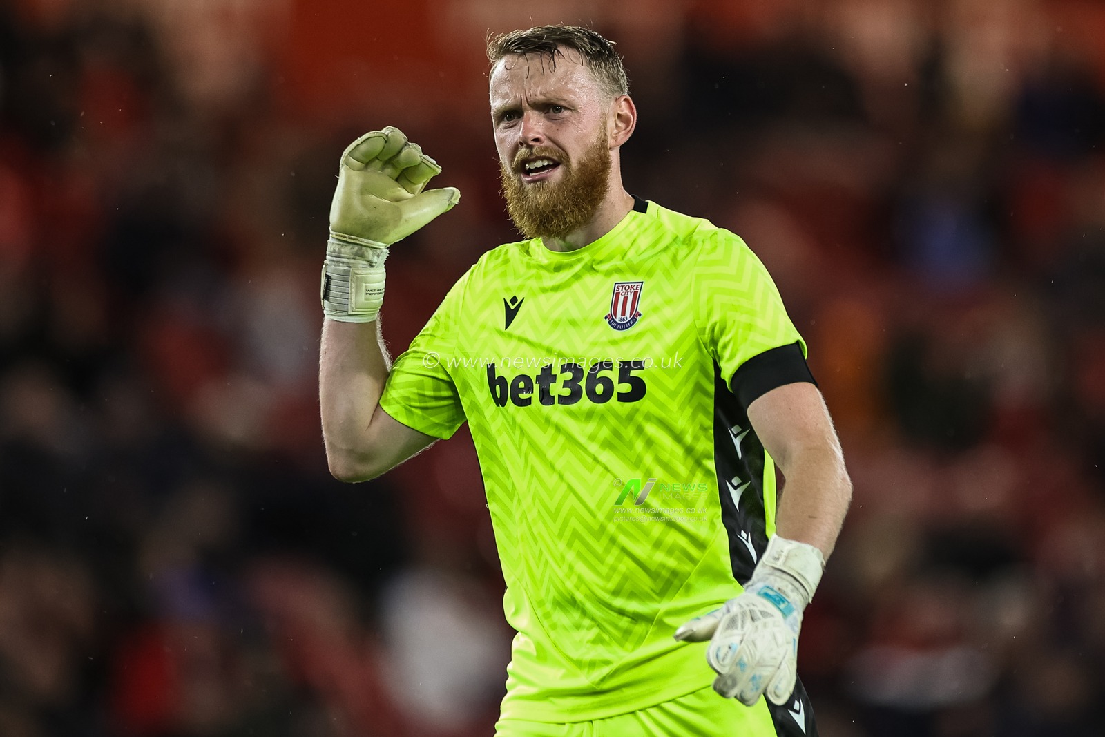 Viktor Johansson of Stoke City during the Carabao Cup match Middlesbrough vs Stoke City at Riverside Stadium, Middlesbrough, United Kingdom, 27th August 2024

(Photo by Mark Cosgrove/News Images)