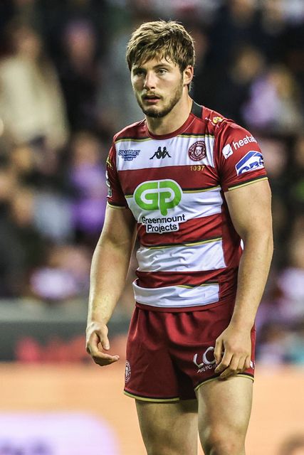 Ethan Havard of Wigan Warriors during the Betfred Super League Round 26 match Wigan Warriors vs Castleford Tigers at The Brick Community Stadium, Wigan, United Kingdom, 12th September 2025

(Photo by Alfie Cosgrove/News Images)