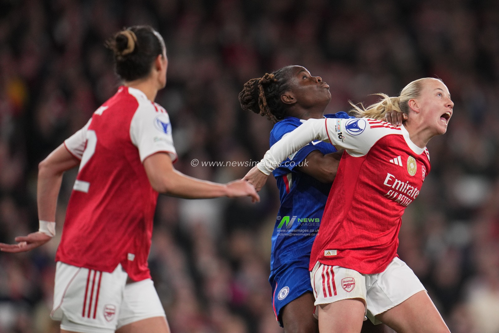 during the UEFA Women's Champions League Quarter-finals match Arsenal vs Chelsea at Arsenal Stadium, London, United Kingdom on 24 March 2026

(Photo by Harvey Murphy/News Images)