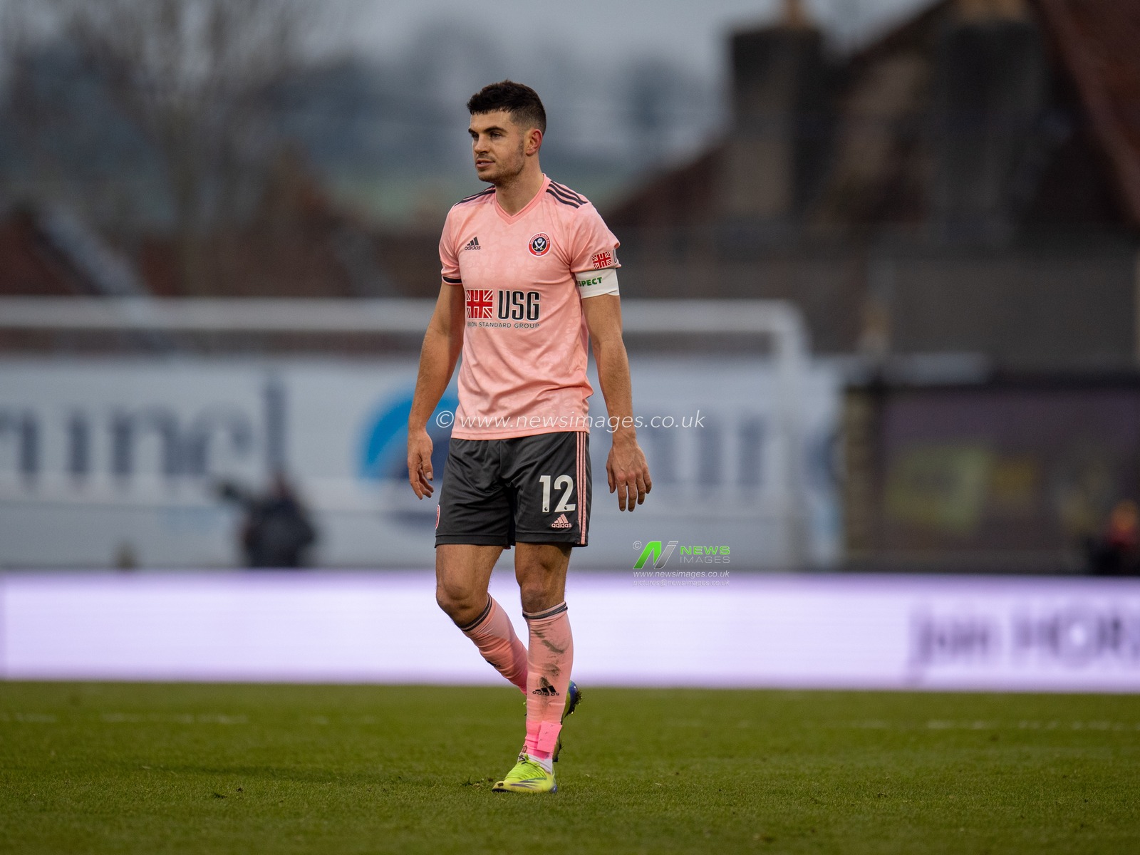 John Egan #12 of Sheffield United