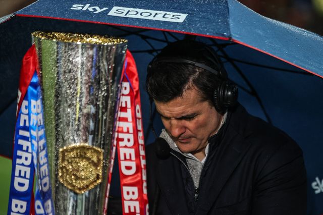 Sky Sports Rugby League presenter Brian Carney during the Betfred Super League Round 1 match York Knights vs Hull KR at LNER Community Stadium, Lincoln, United Kingdom on 12 February 2026

(Photo by Alfie Cosgrove/News Images)