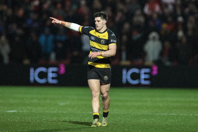 Scott Galeano of York Knights gives teams mates instructions during the Betfred Super League Round 1 match York Knights vs Hull KR at LNER Community Stadium, Lincoln, United Kingdom on 12 February 2026

(Photo by Mark Cosgrove/News Images)