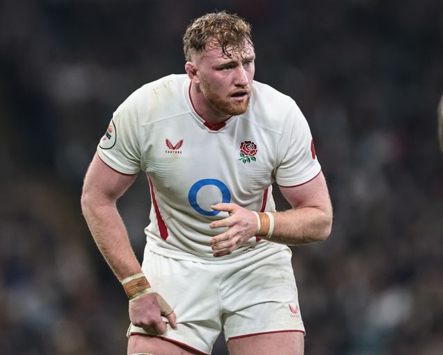 Ollie Chessum of England during the Quilter Nations Series 2025 match England vs Fiji at Allianz Stadium, Twickenham, United Kingdom, 8th November 2025

(Photo by Mark Cosgrove/News Images)

*** GER AUT SUI OUT ***