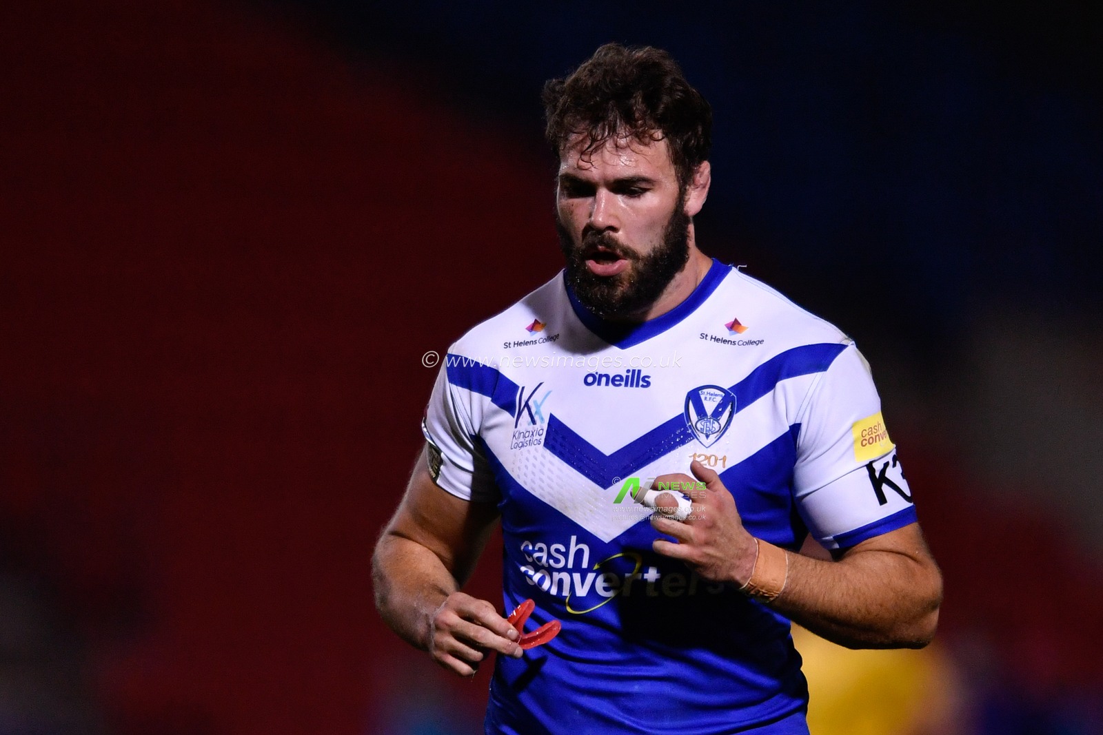 Alex Walmsley (8) of St Helens in action during the game