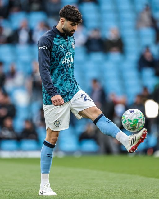 Josko Gvardiol of Manchester City in the pregame warmup session during the Premier League match Manchester City vs Crystal Palace at Etihad Stadium, Manchester, United Kingdom on 13 May 2026

(Photo by Mark Cosgrove/News Images)