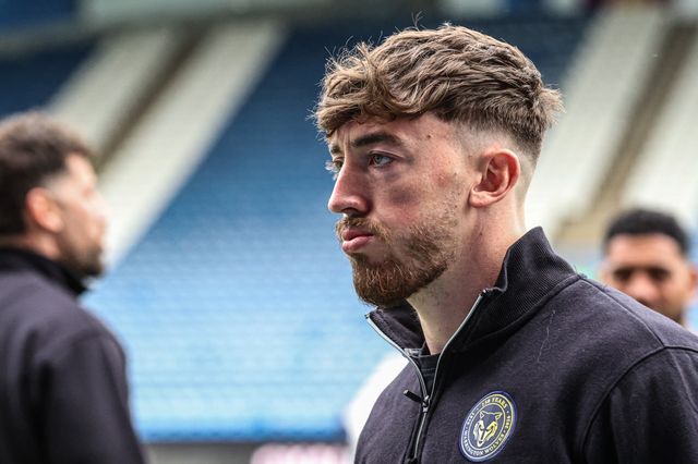 Matty Ashton of Warrington Wolves arrives during the Betfred Super League round 10 match Huddersfield Giants vs Warrington Wolves at Accu Stadium, Huddersfield, United Kingdom on 02 May 2026

(Photo by Alfie Cosgrove/News Images)