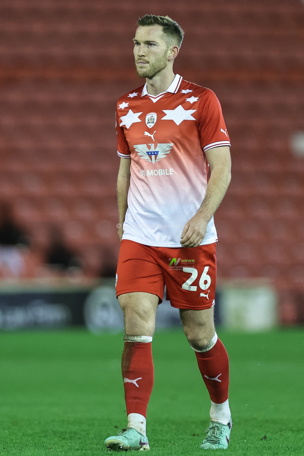 Jamie McCart of Barnsley during the Sky Bet League 1 match Barnsley vs Wigan Athletic at Oakwell, Barnsley, United Kingdom, 1st January 2024

(Photo by Mark Cosgrove/News Images)