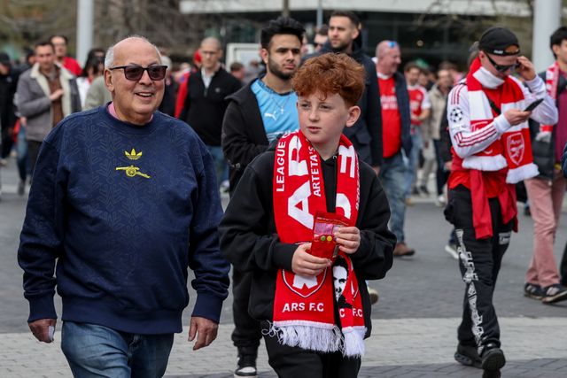 Arsenal fans during the Carabao Cup Final match Arsenal vs Manchester City at Emirates, London, United Kingdom on 22 March 2026

(Photo by Alfie Cosgrove/News Images)